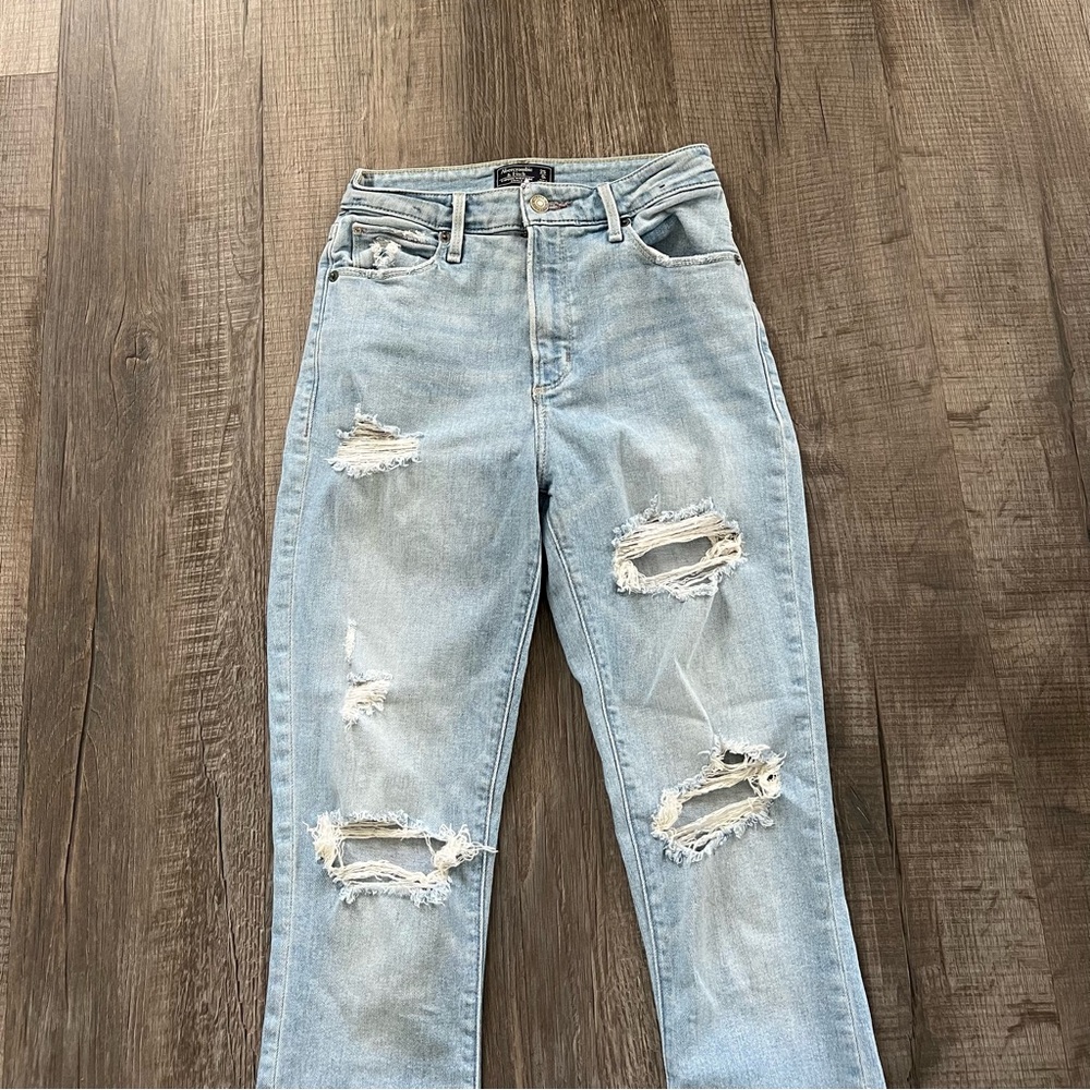 Abercrombie skinny fit ribbed jeans